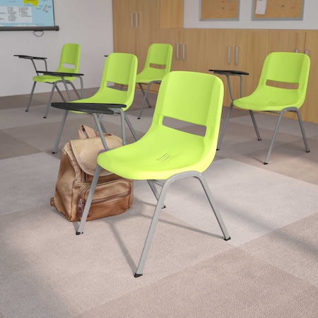 Flash Furniture Green Tablet Arm Chair, PK5 5-RUT-EO1-GN-RTAB-GG